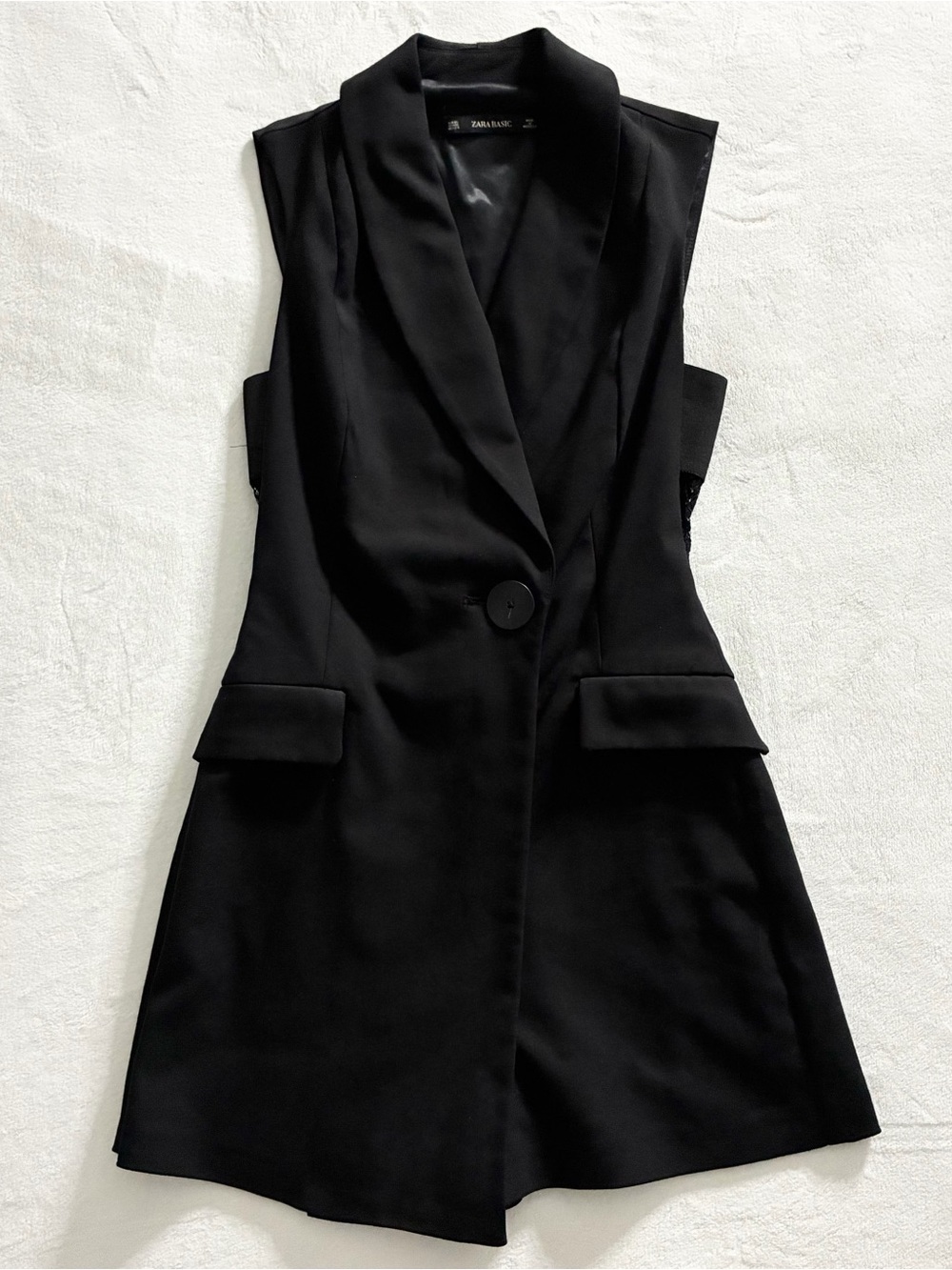 ZARA Black Suit Romper